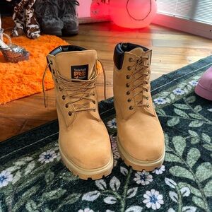 Timberland PRO Men's Tan Work Boots 12 soft toe